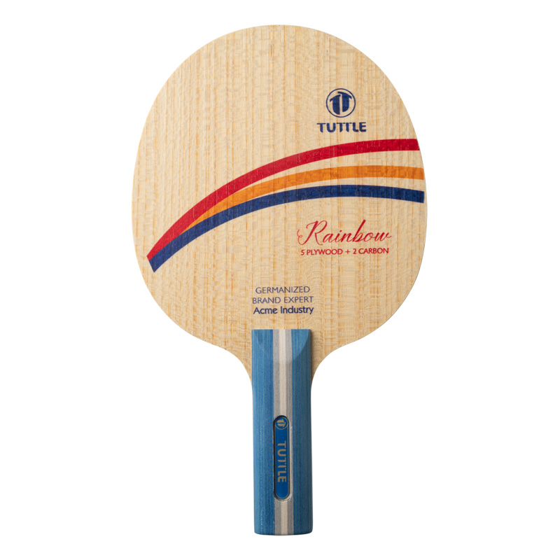 Table Tennis Custom Bat - TUTTLE Rainbow Carbon Table Tennis Blade