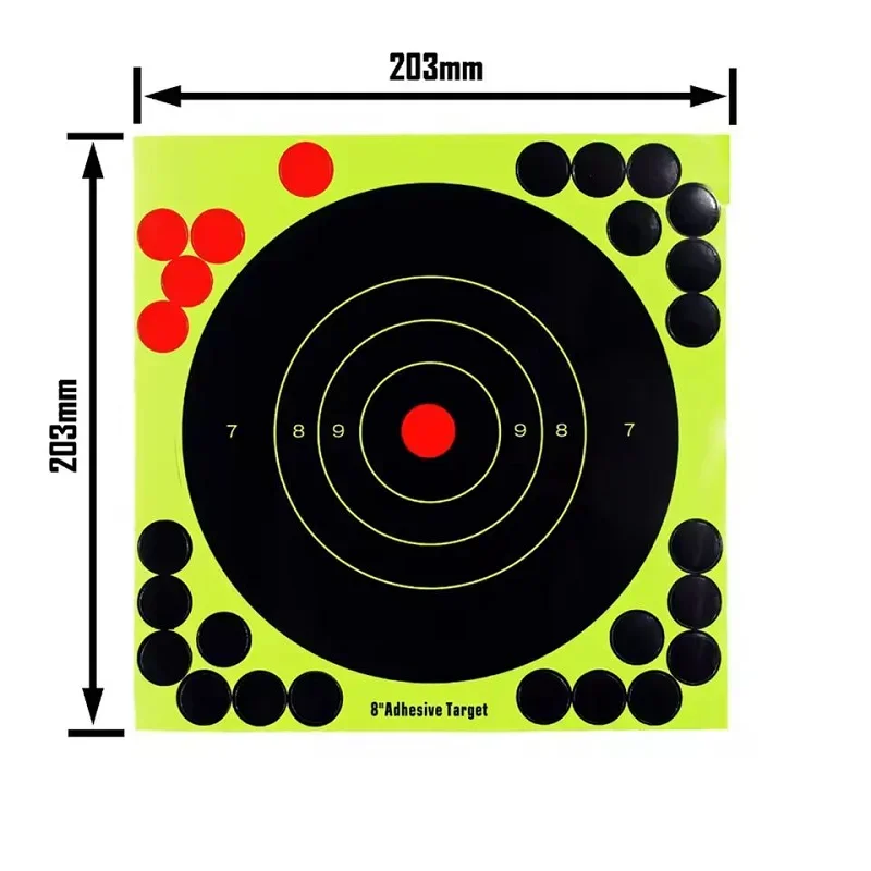 Practice Target Board - 2W-100PCS 8-inch Splatter Target Stickers High