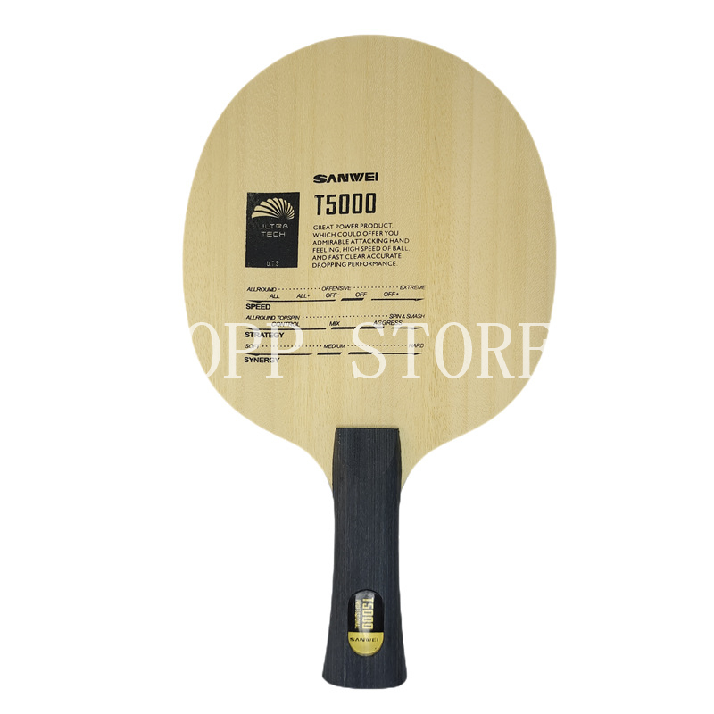 Original SANWEI T5000 CARBON T - огляд і ціна Table Tennis Custom Bat