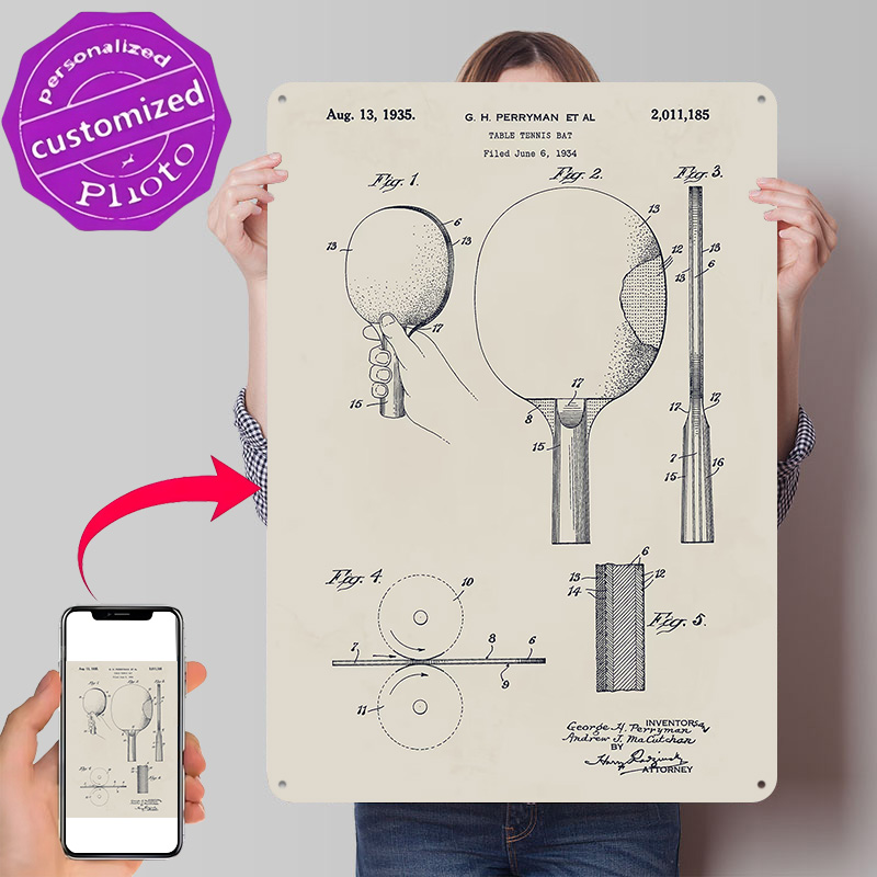 Table Tennis Bat Patent Metal  - огляд і ціна Table Tennis Custom Bat