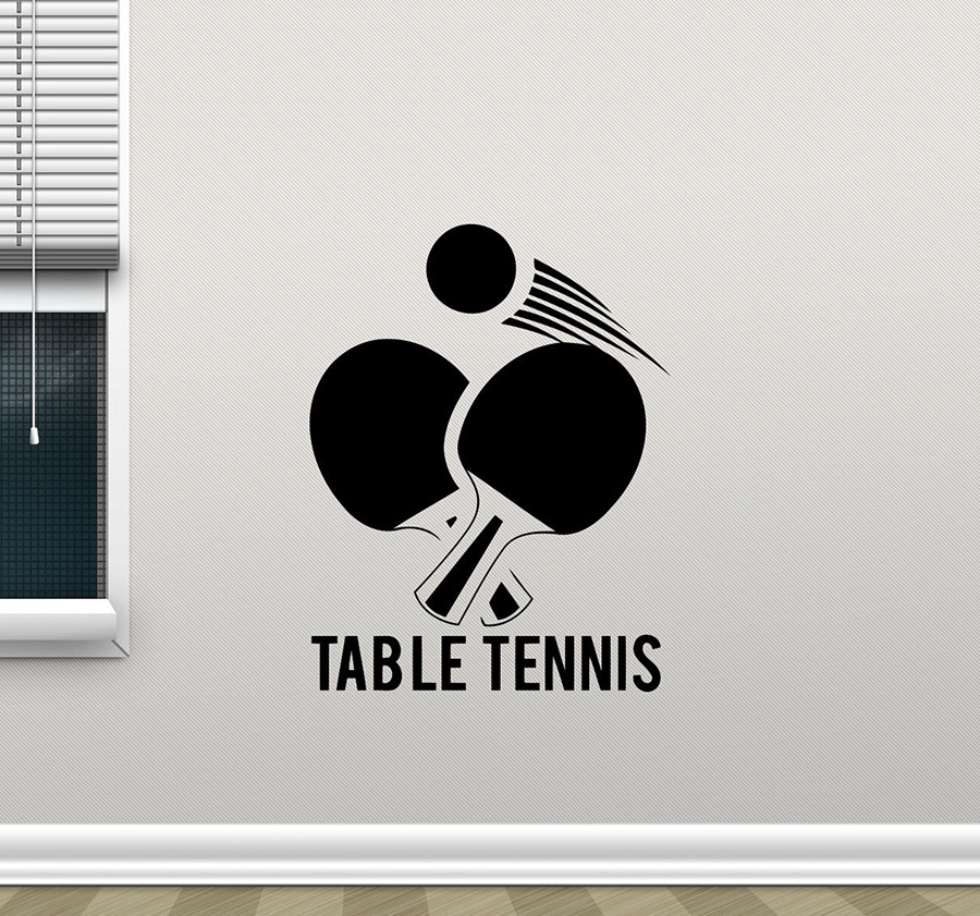 Table Tennis Wall Sticker Ping - огляд і ціна Table Tennis Illustration