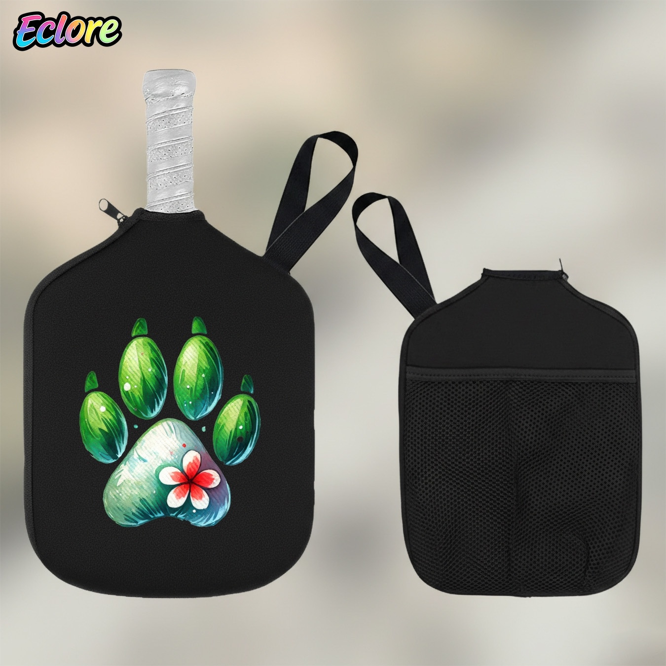 Green Watercolor Paw Print Pad - огляд і ціна Table Tennis Paddles